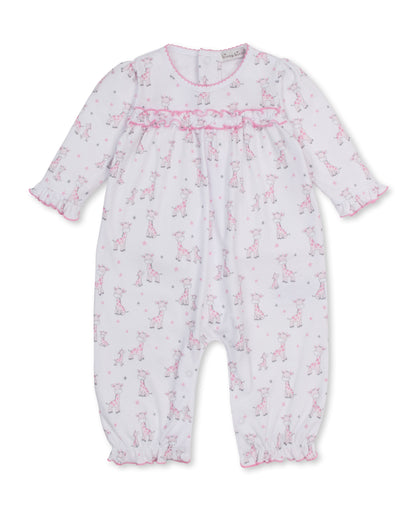 Just Giraffes Pink Playsuit