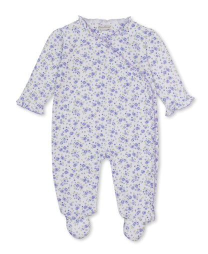 Cottage Roses Lilac Footie