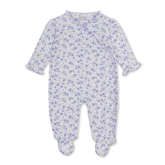Cottage Roses Lilac Footie