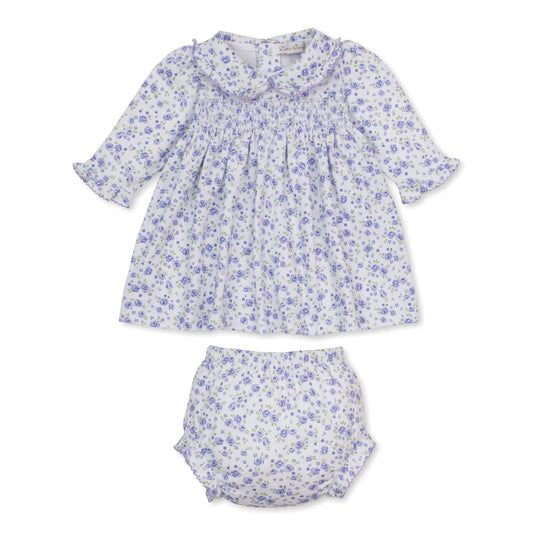 Cottage Roses Lilac Smocked Dress Set