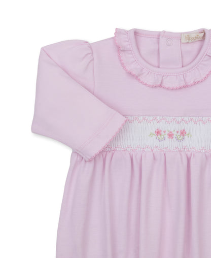 CLB Fall Medley 26 Hand Smocked Pink Gown