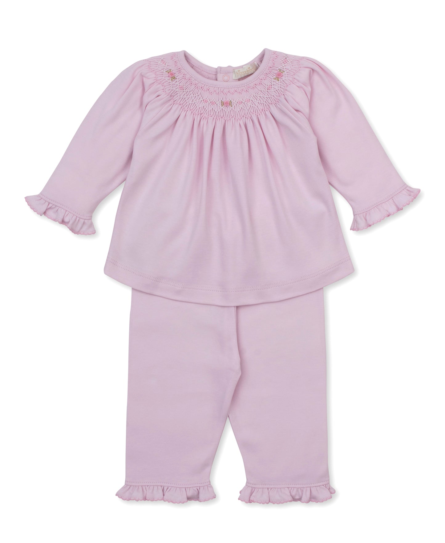 CLB Fall Bishop 26 Pink Pant Set Hand Smocked