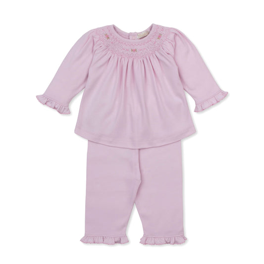CLB Fall Bishop 26 Pink Pant Set Hand Smocked
