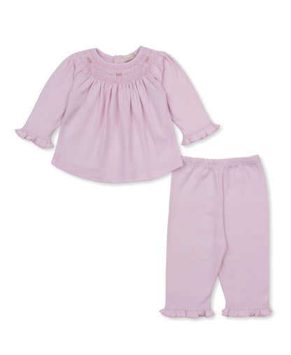 CLB Fall Bishop 26 Pink Pant Set Hand Smocked
