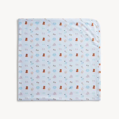 NURSERY NOSTALGIA BLUE MODAL BLANKET