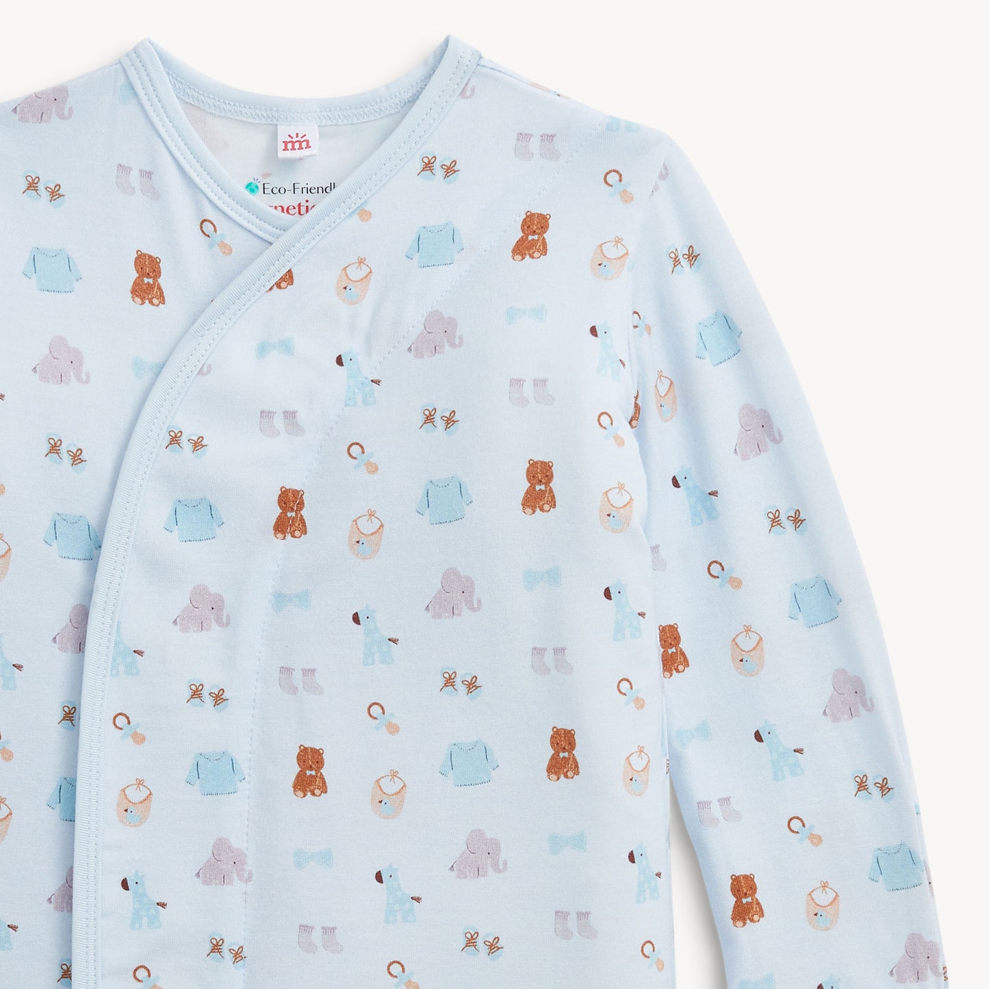 NURSERY NOSTALGIA BLUE MODAL GOWN + HAT SET