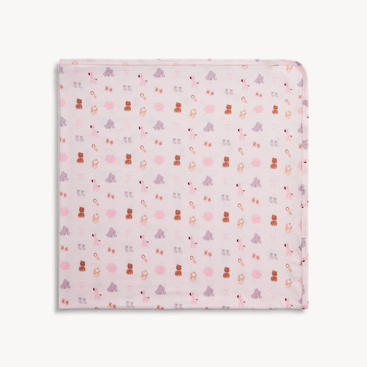 NURSERY NOSTALGIA PINK MODAL BLANKET
