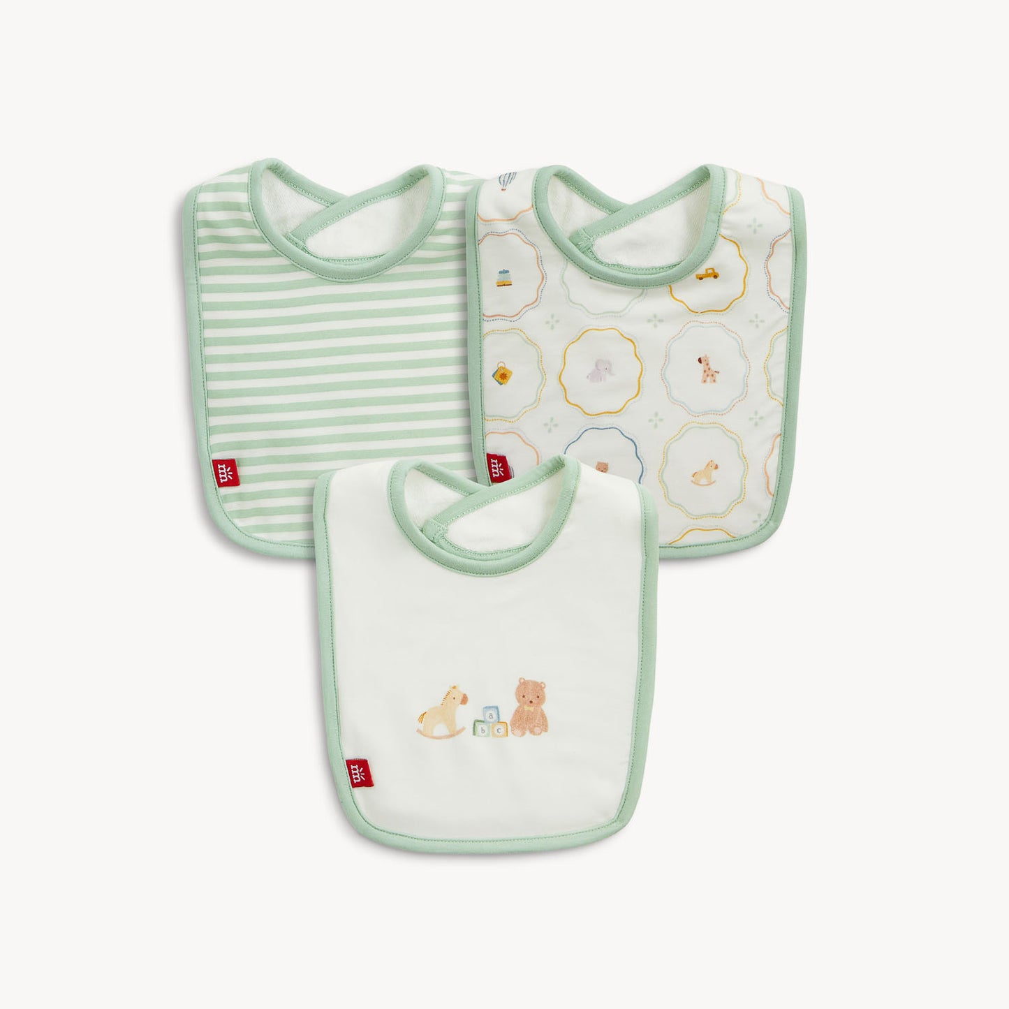NURSERY MAGIC CREAM MODAL BIB 3-PACK