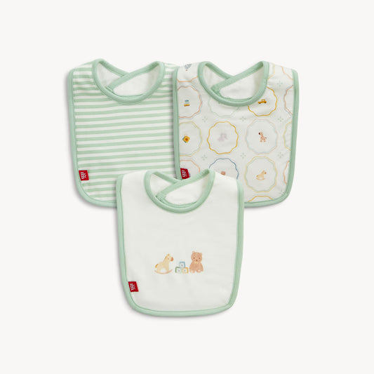 NURSERY MAGIC CREAM MODAL BIB 3-PACK