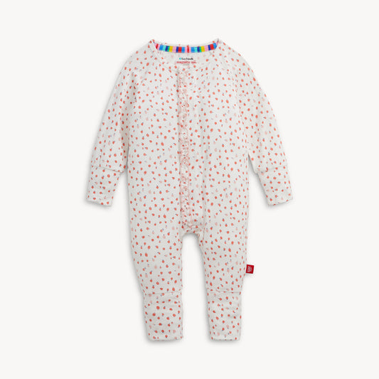 APPLE BLOSSOM MODAL RUFFLE CONV COVERALL