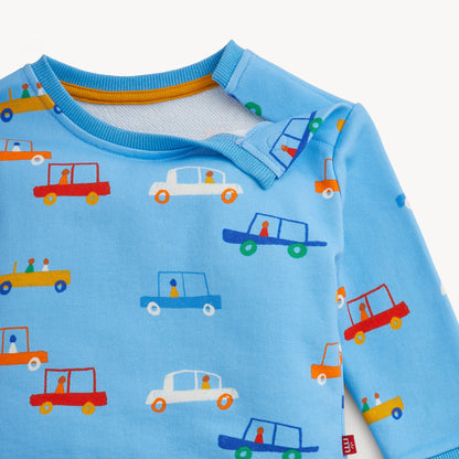 CARS BLUE FT BOYS L/S LNG PANT 2 PC SET