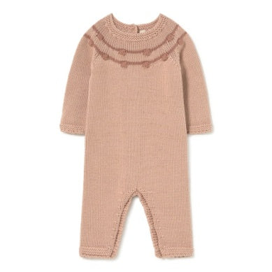 INFANT GIRLS KNIT CHICKPEA ROMPER