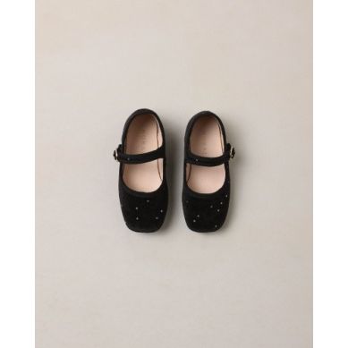 STRAP BALLET FLATS BLACK