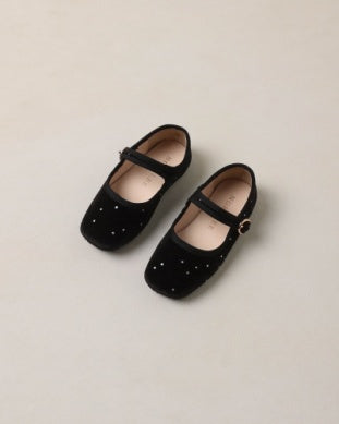 STRAP BALLET FLATS BLACK