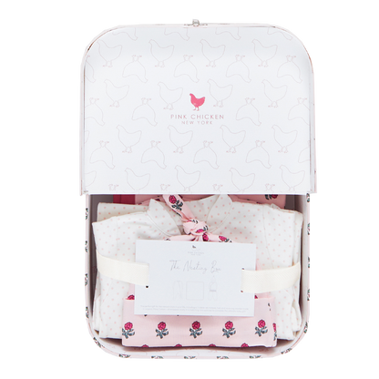 NESTING BOX BABY TAKE HOME SET - PINK TINY FLOWER