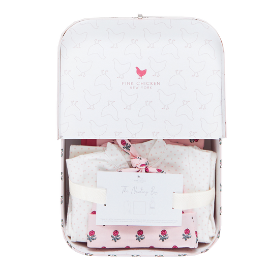 NESTING BOX BABY TAKE HOME SET - PINK TINY FLOWER