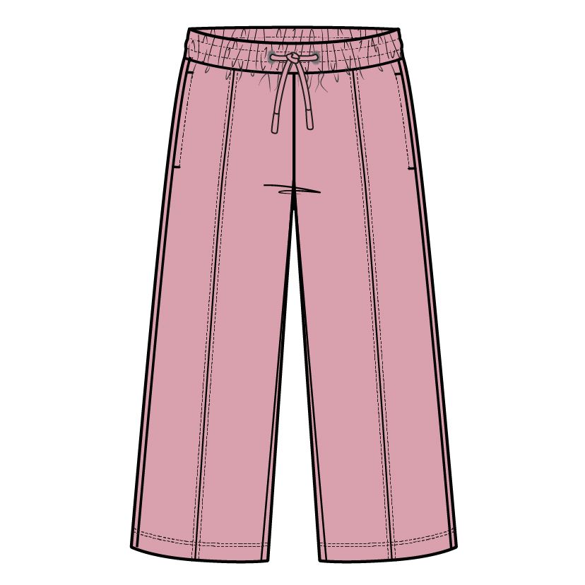 WIDE LEG JOGGER KNIT-PINK