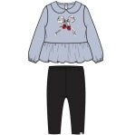 Infant Girls Peplum Top and Legging Set