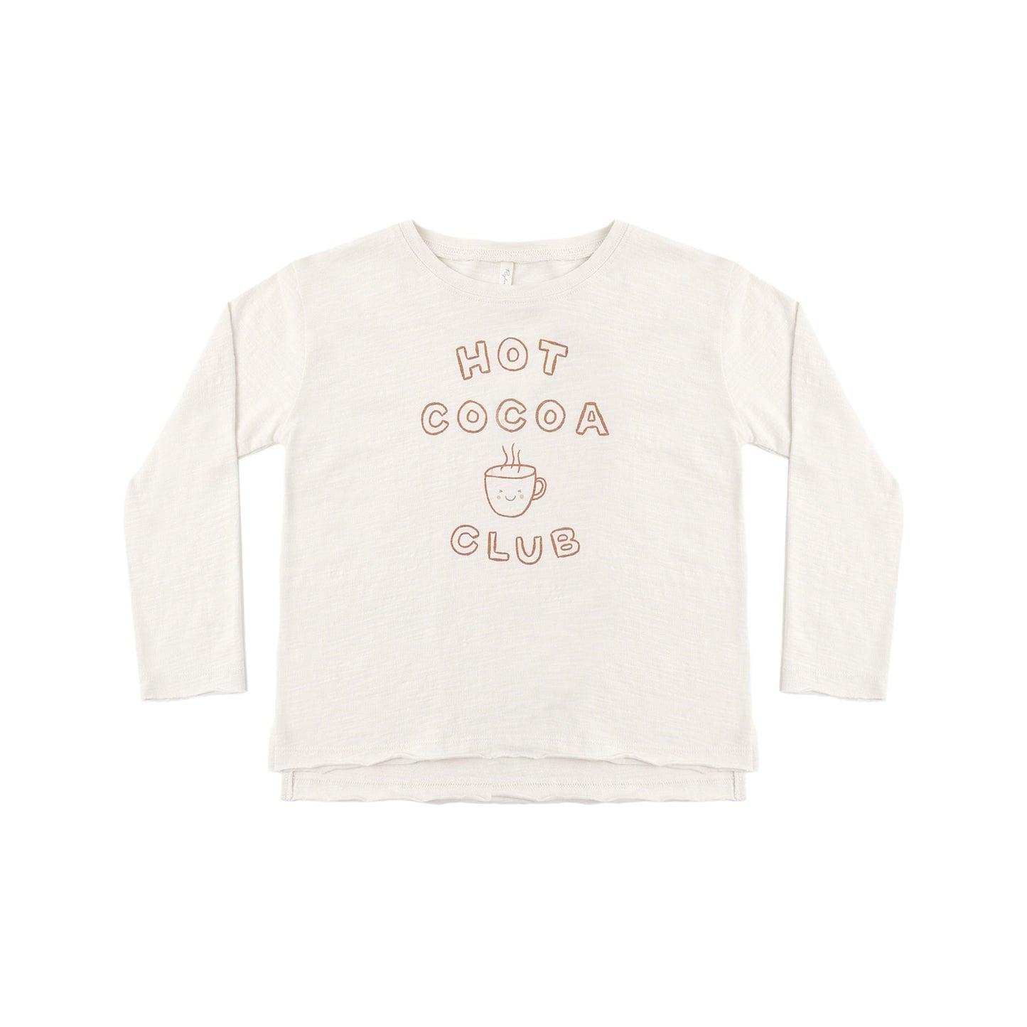 RAW EDGE LONG SLEEVE TEE HOT COCOA CLUB