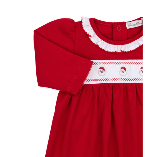 Dress Set w/Hand Emb Santa