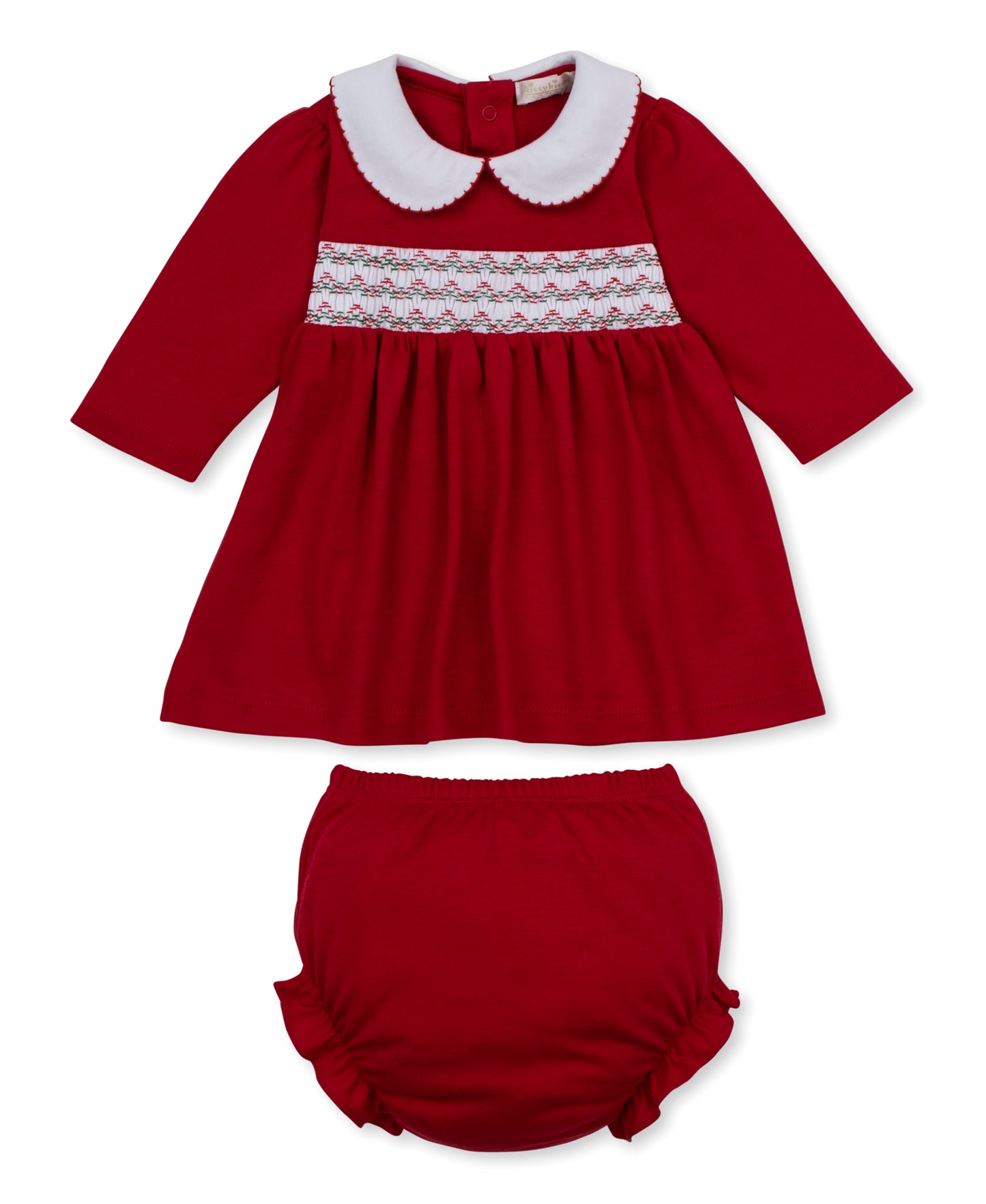 Red Dress w/Hand Smocking