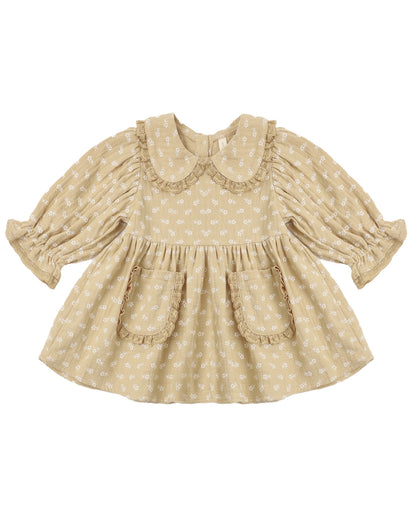 MARISOL DRESS BUTTERSCOTCH FLORAL