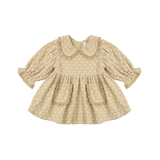 MARISOL DRESS BUTTERSCOTCH FLORAL