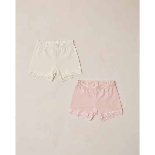 CARTWHEEL SHORTS NATURAL, LIGHT PINK SET