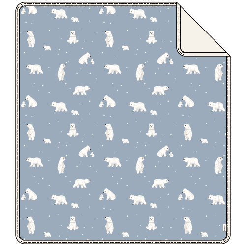 BLANKET KNIT-BLUE