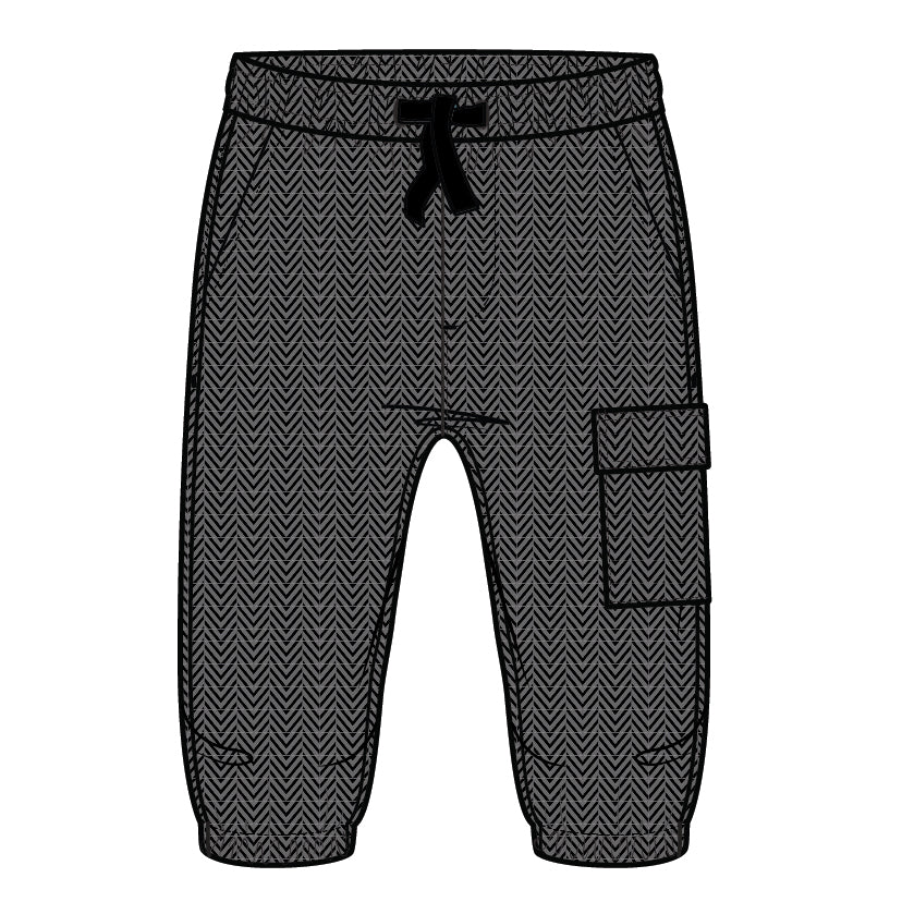 PANT KNIT-GREY DK