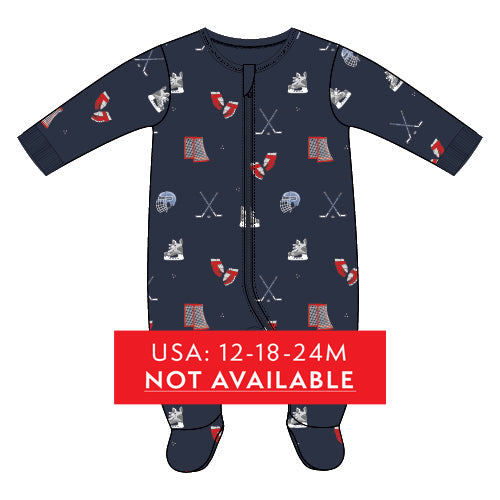 FOOTED SLEEPER KNIT-NAVY