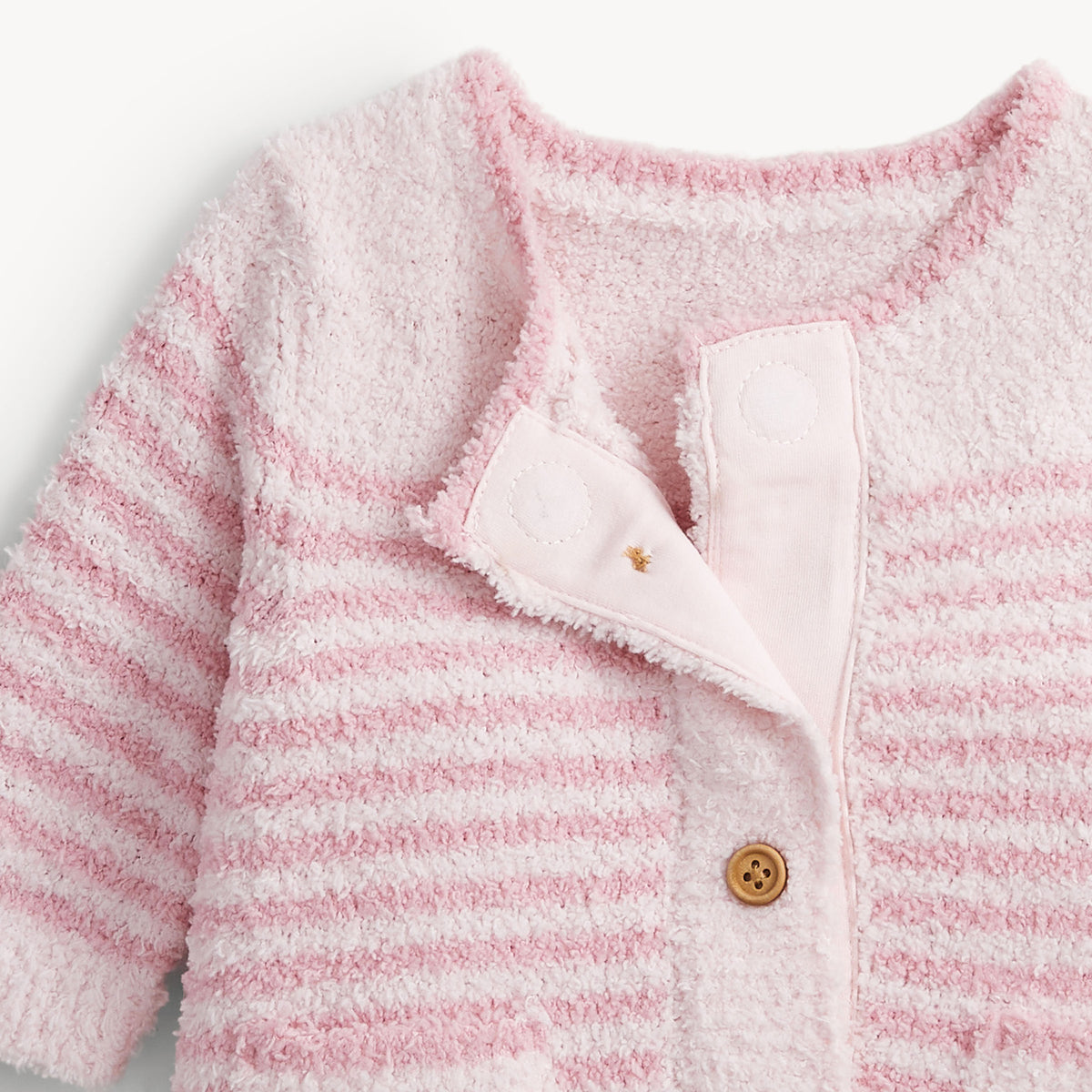 CHENILLE PINK SWEATER ROMPER