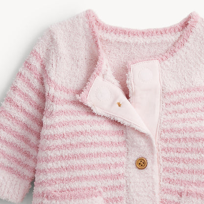 CHENILLE PINK SWEATER ROMPER