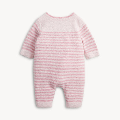 CHENILLE PINK SWEATER ROMPER