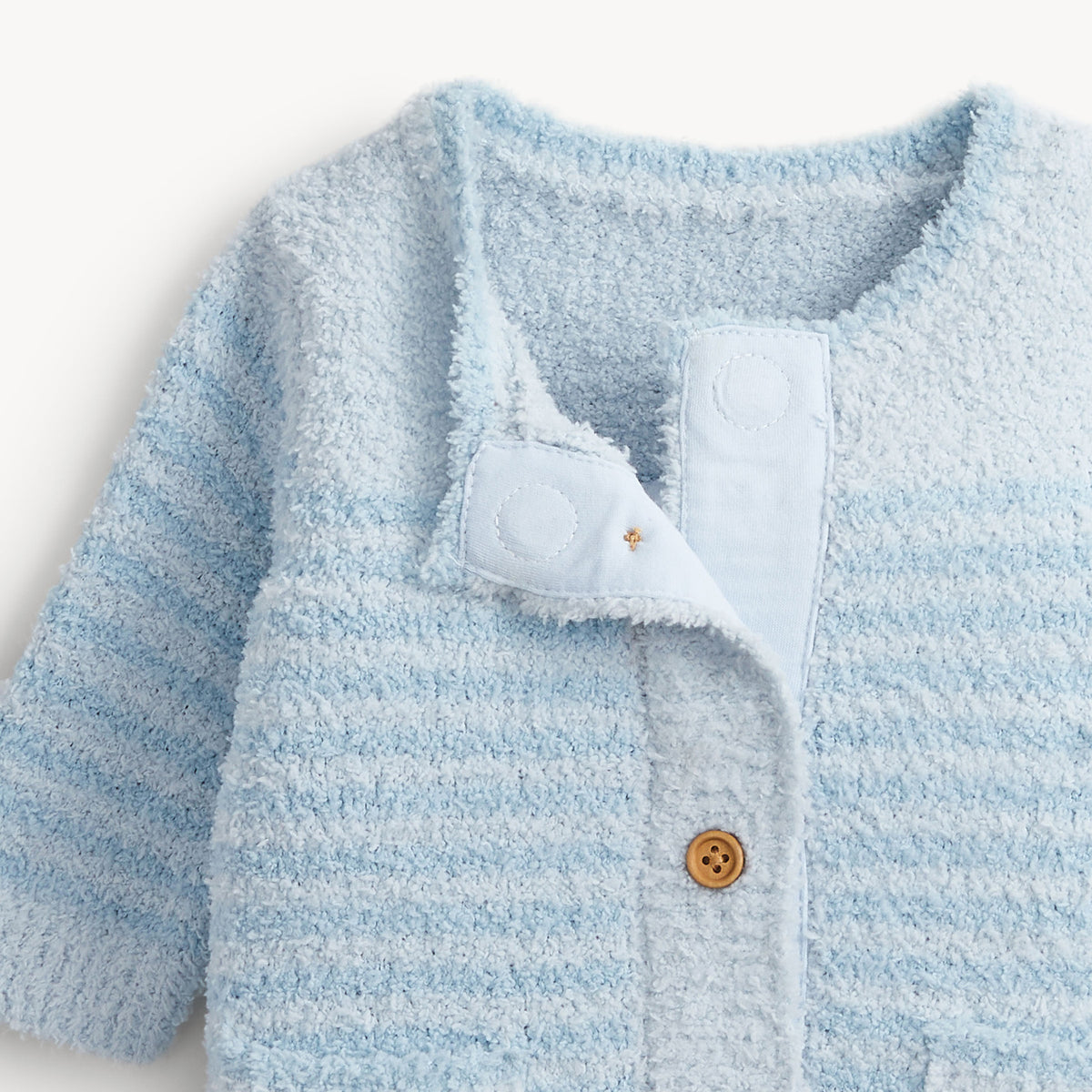CHENILLE BLUE SWEATER ROMPER