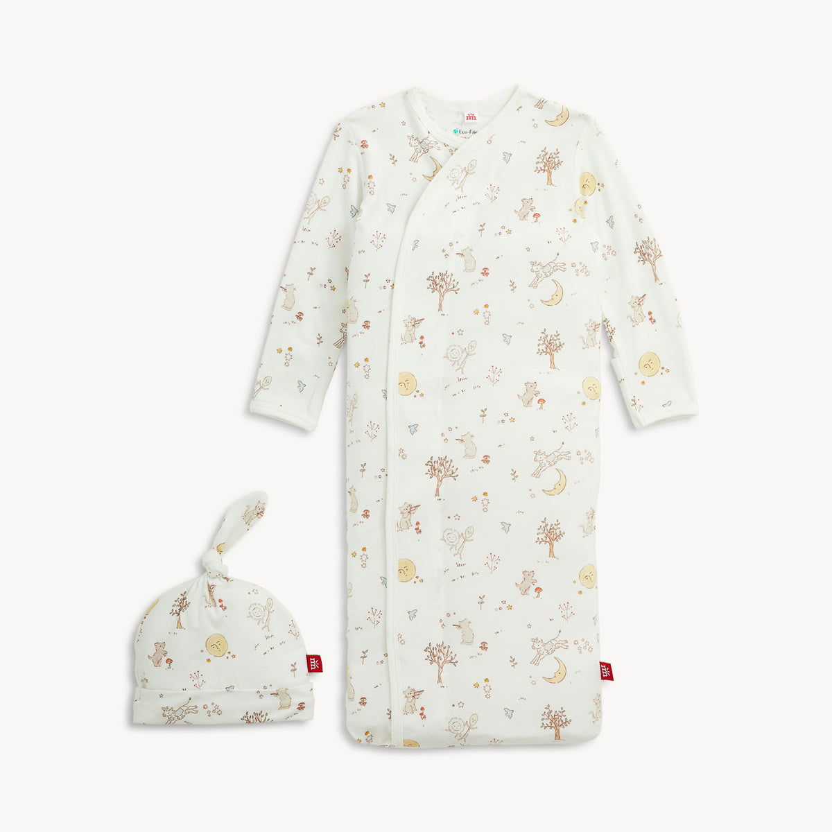 BEDTIME RHYMES MODAL GOWN + HAT SET