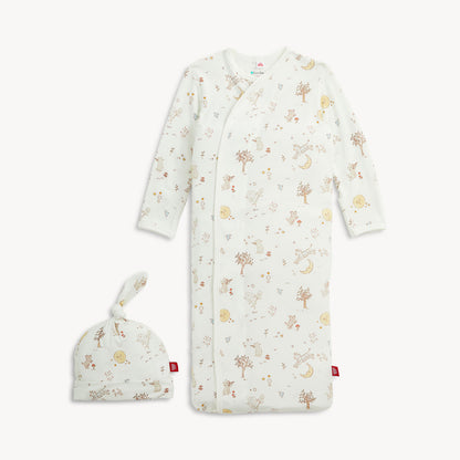 BEDTIME RHYMES MODAL GOWN + HAT SET