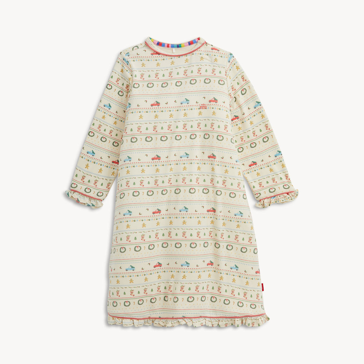TRADITIONAL CHRISTMAS RF L/S NIGHTGOWN