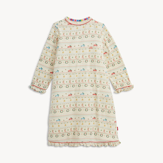 TRADITIONAL CHRISTMAS RF L/S NIGHTGOWN