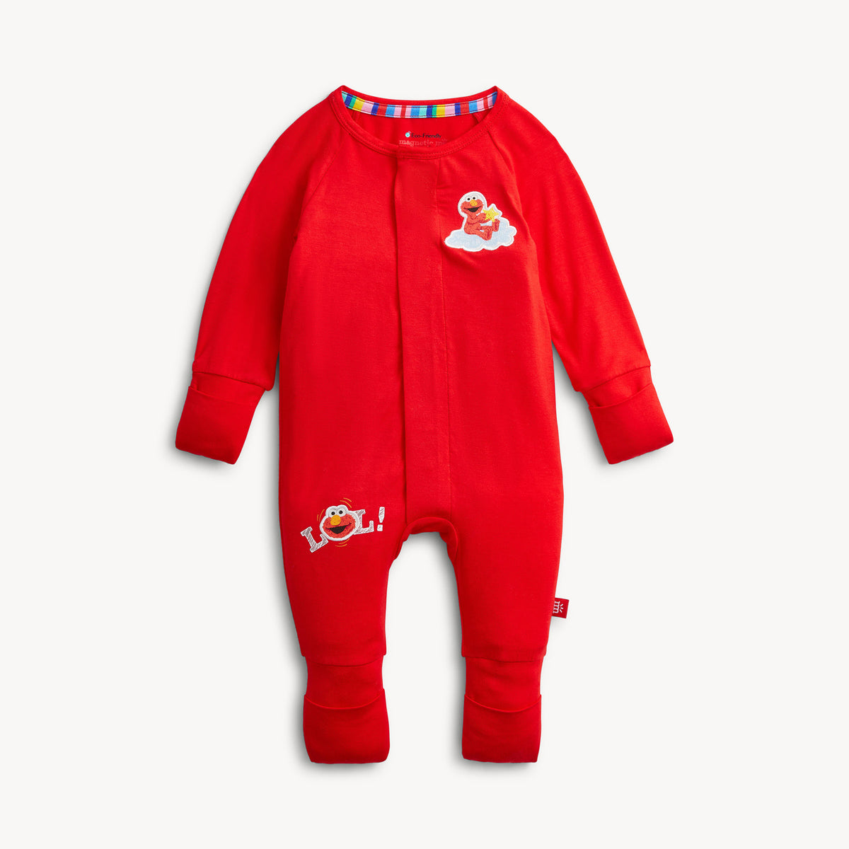 ELMO RED SOLID MODAL CONV COVERALL