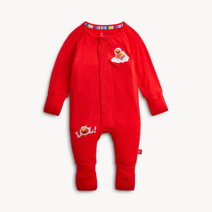 ELMO RED SOLID MODAL CONV COVERALL