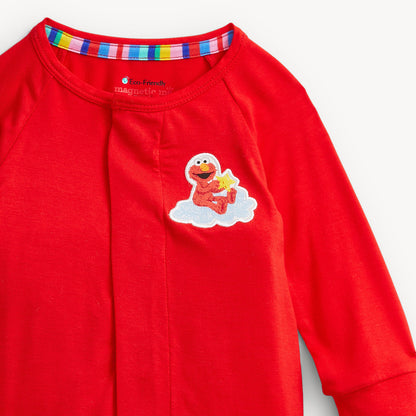 ELMO RED SOLID MODAL CONV COVERALL