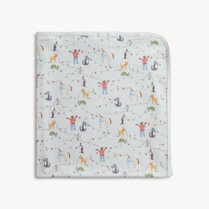 FESTIVAL FRIENDS ORGANIC COTTON BLANKET