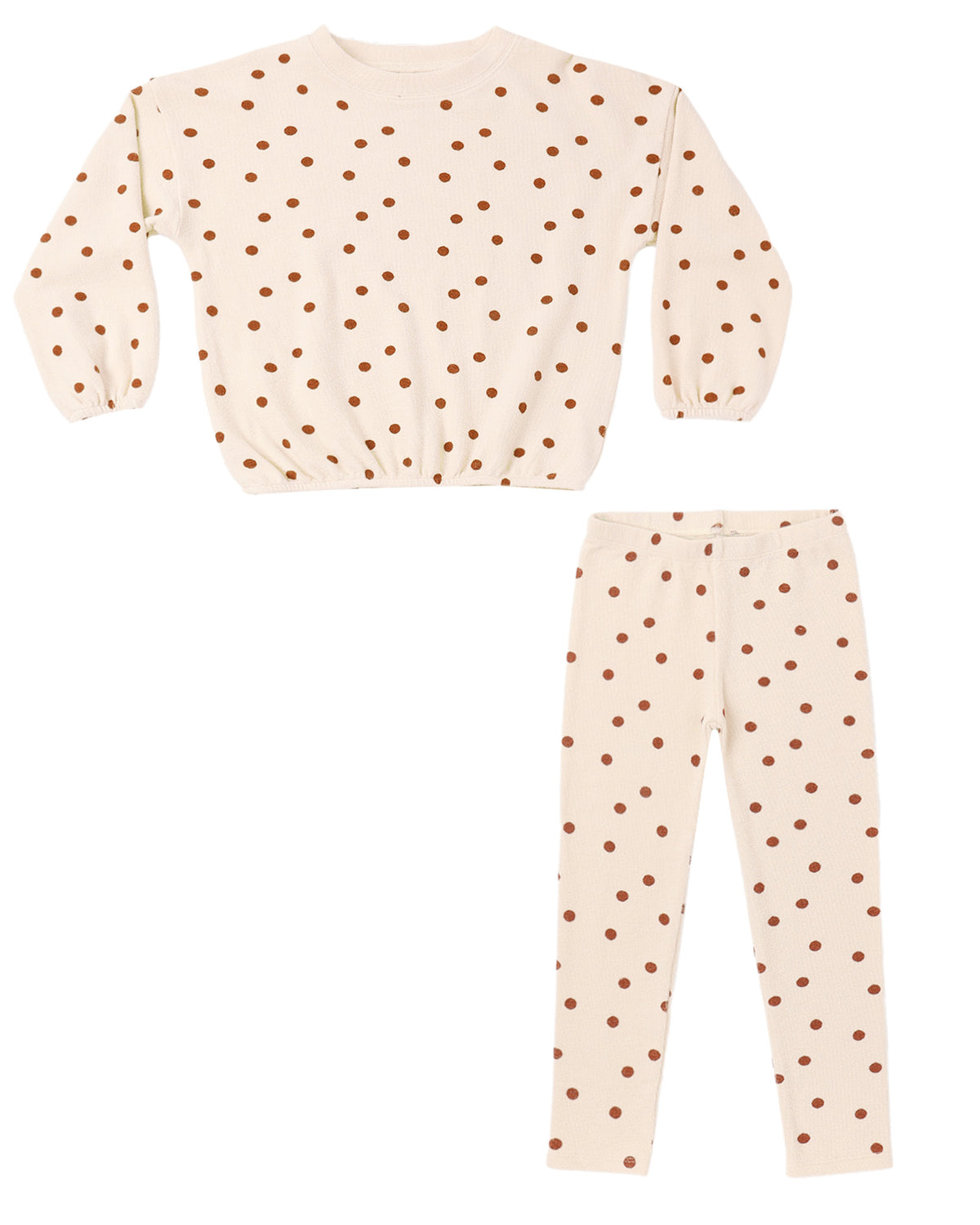 SPONGEY KNIT SET RUBY DOTS