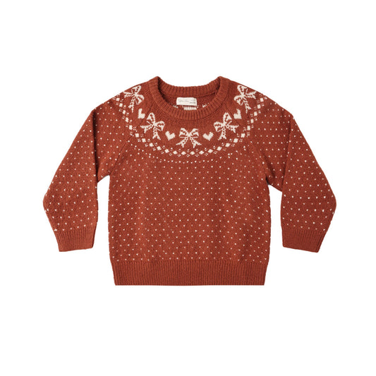 FAIR ISLE SWEATER RUBY