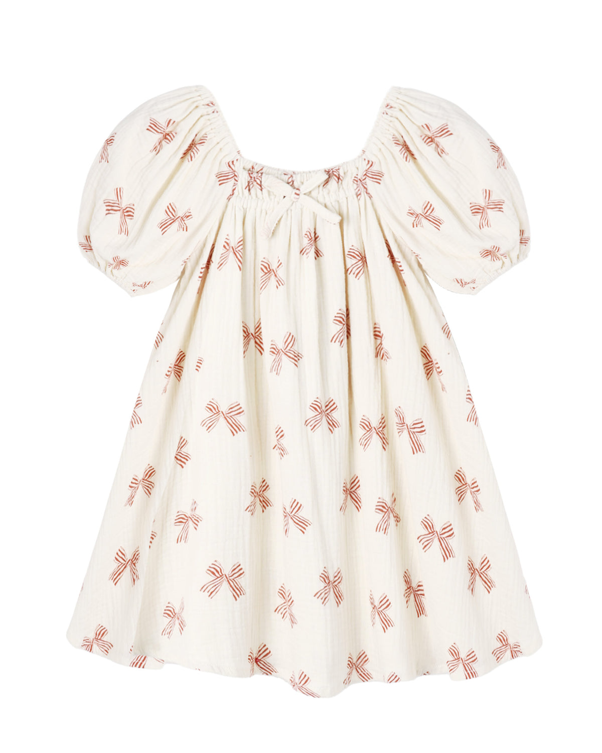SABRINA MINI DRESS PEPPERMINT BOWS