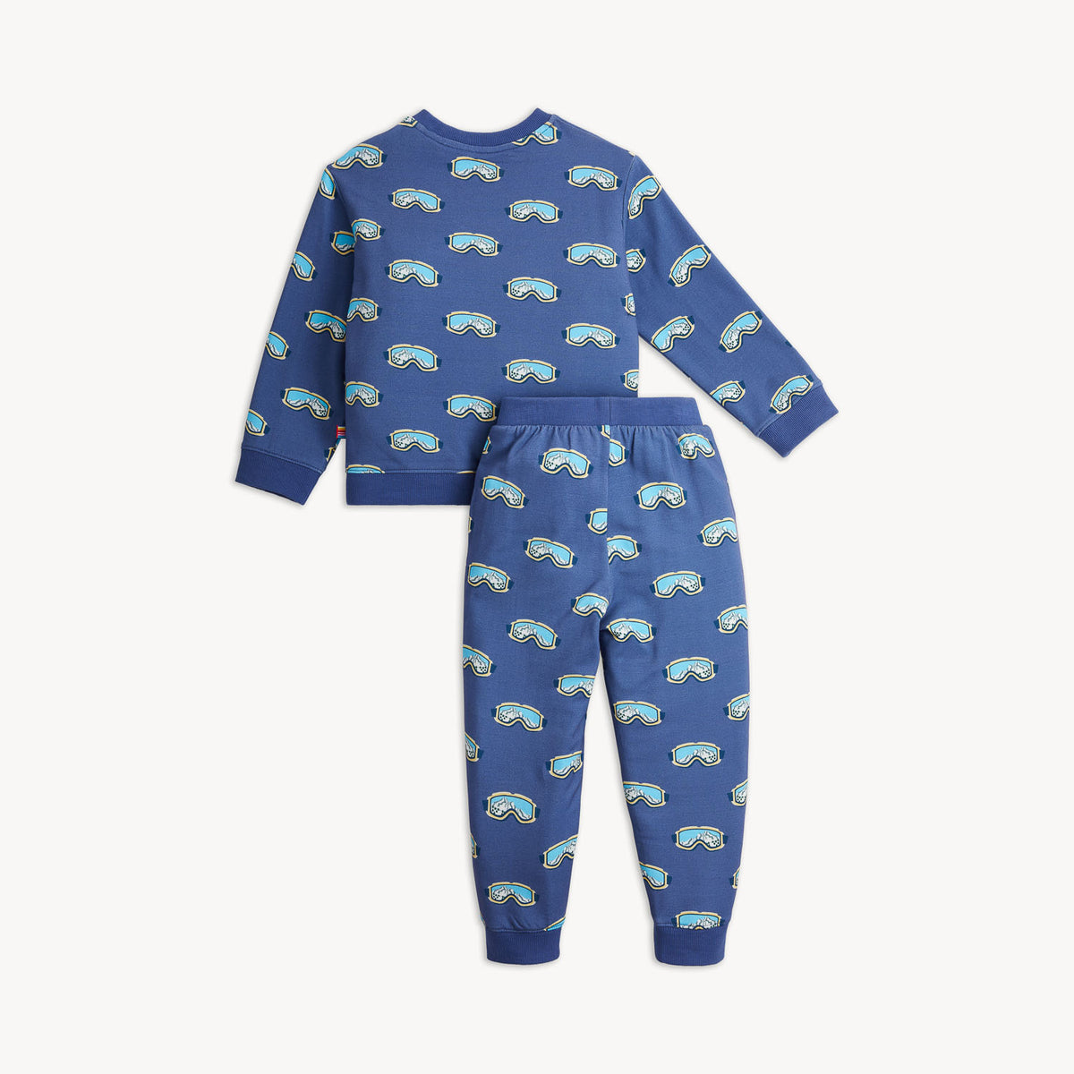 NAVY POWDER BRUSHED FLEECE SWEATSUIT