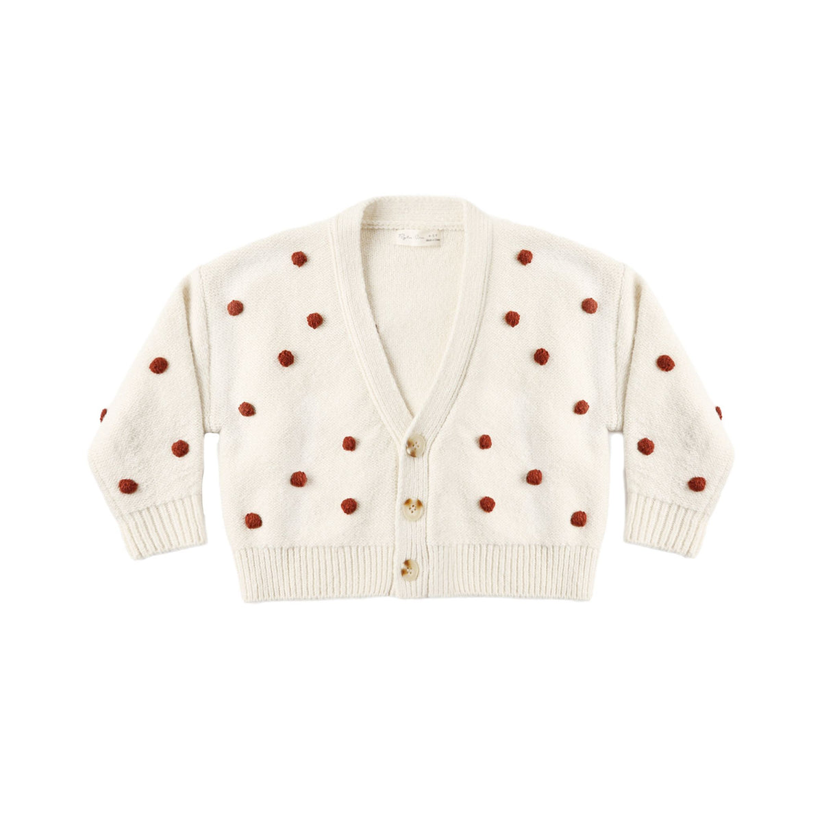 BOXY CROP CARDIGAN RUBY BOBBLE