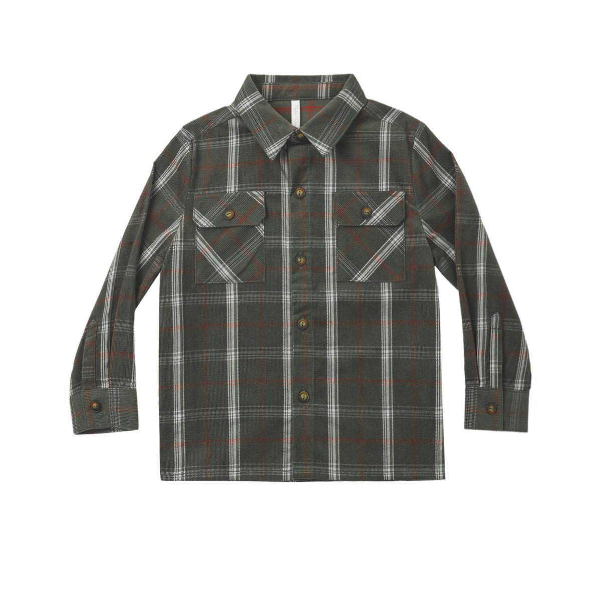 POCKETED FLANNEL SHIRT HOLIDAY PLAID