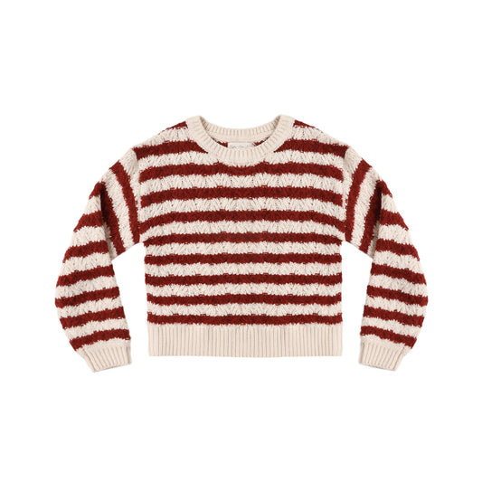 ASPEN SWEATER RUBY STRIPE